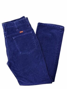 Men's Vintage Rustler Navy Blue Corduroy Pants